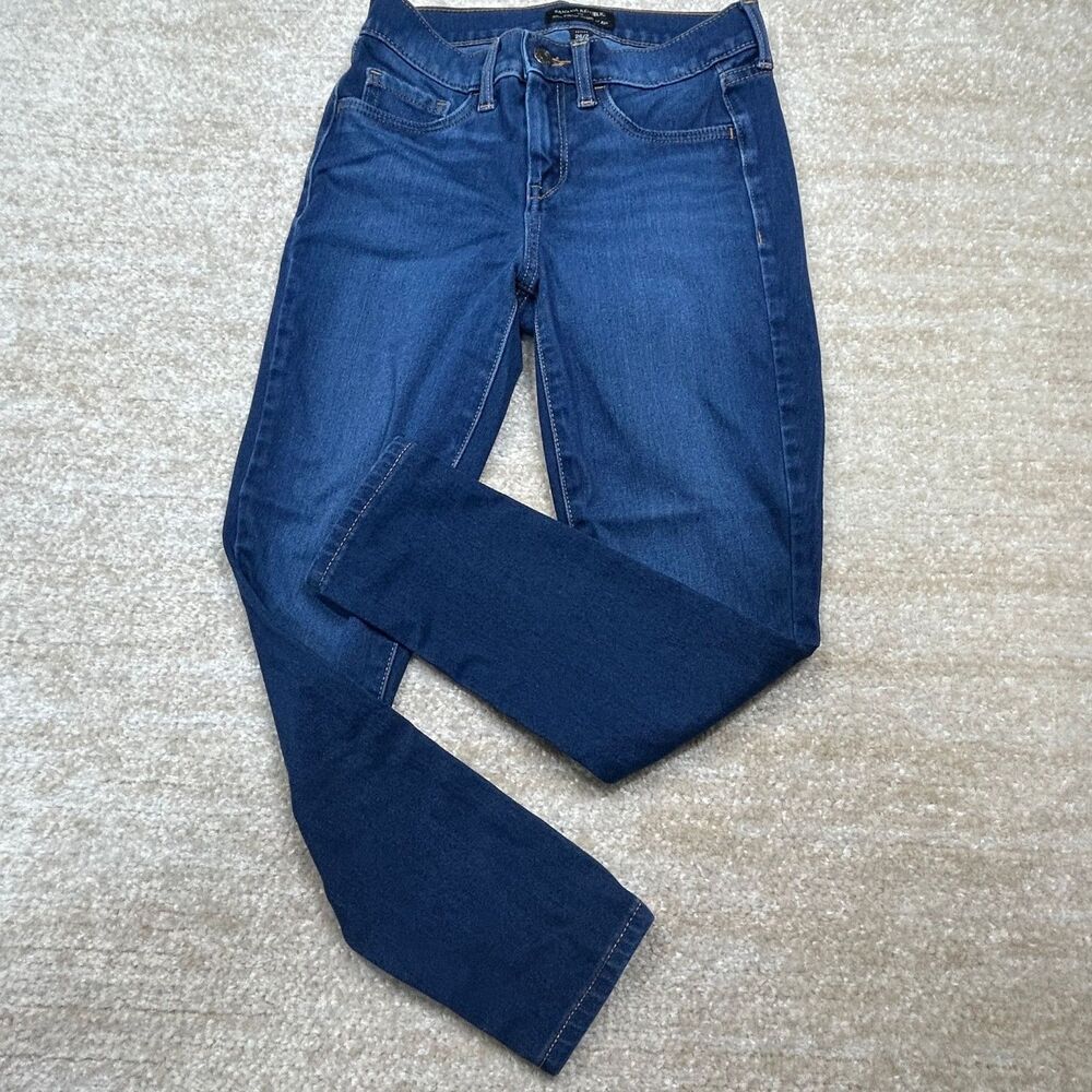 Banana Republic Jeans Womens Petite 26 Super-Stretch Legging-Fit Dark‎ Wash